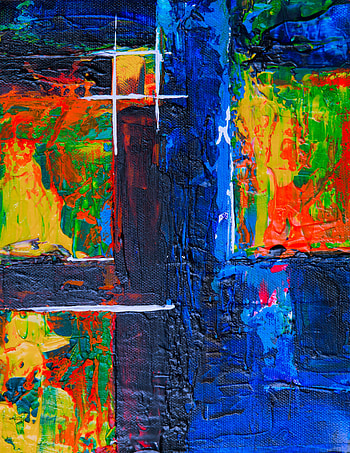 Abstract, Multicolored, Motley, Paint, Relief, Stains, Spots, Canvas, Linen HD phone wallpaper