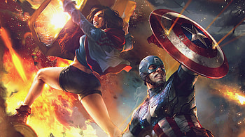 Captain America And Miss America, captain-america, miss-america, superheroes, artist, artwork, digital-art, artstation HD wallpaper