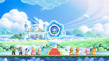 Enchanting Super Mario Bros | Magical Kingdom Background, video game, Super Mario Bros. Wonder HD wallpaper