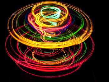Artistic, abstract, circle, rings HD wallpaper