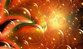 Abstract, Bubbles, Lines HD wallpaper