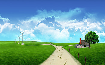 summer scenery animated seasons HD wallpaper