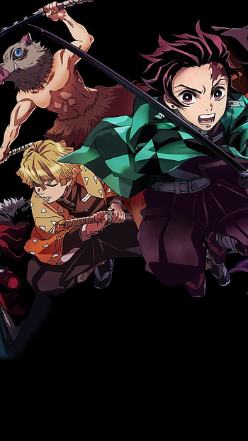 Kimetsu No Yaiba, zenitsu, inosuke, tanjiro HD phone wallpaper