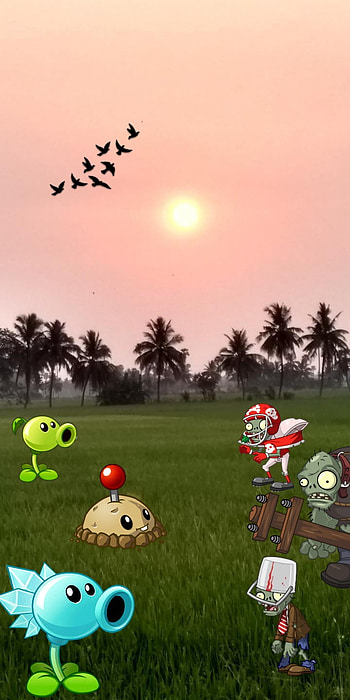 Plants vs zombies, Plantsvszombies, Grass, Green HD phone wallpaper