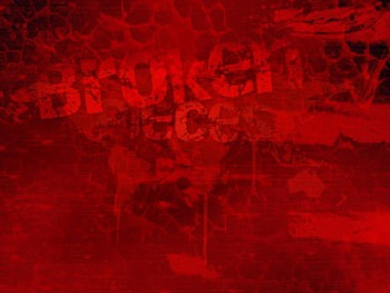 Broken Pieces By SmoothSqu4d, broken pieces, cracks, sprit, hidden tb prints, smoothsqu4d, red, blood, dark HD wallpaper