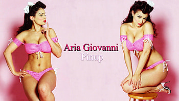 Aria Giovanni Pinup, Sexy, Hot, Aria Giovanni, Babe HD wallpaper