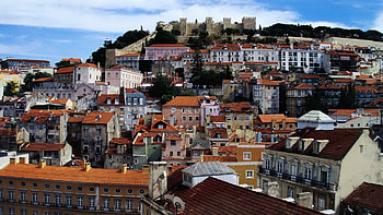 Lisbon cityscape, Beautiful graphy, Urban charm, Historical sites HD wallpaper