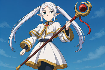 Frieren: Beyond Journey's End - Stunning Ultra, Frieren: Beyond Journey's End, Frieren (Frieren: Beyond Journey's End), elf, magic, staff HD wallpaper