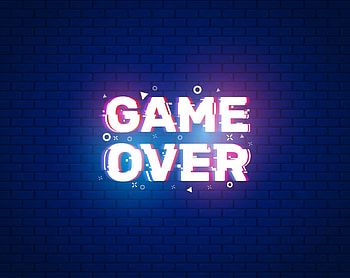 Game Over, Pixelated graphics, Classic gaming, Retro vibes HD wallpaper