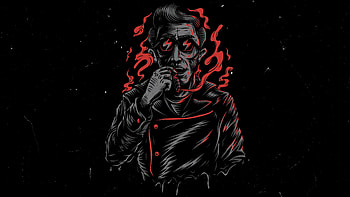 Smoking Sam , smoking, graphy, artist, artwork, digital-art HD wallpaper