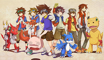 digimon, digimon xros wars, digimon frontier, digimon savers, digimon tamers, digimon adventure HD wallpaper