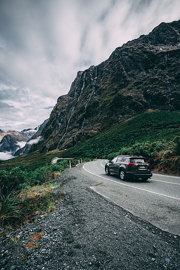 Auto, Mountains, Cars, Road, Turn HD phone wallpaper
