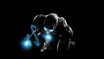 Iron man, dark, movie, artwork HD wallpaper