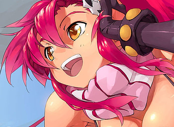 The Wild Lady, anime, mecha, yoko, kamina, simon, tengen toppa gurren lagann HD wallpaper