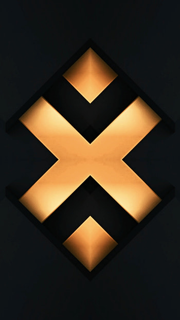 black gold amoled neon, digital, symbol, material, modern, symmetry, design, pattern, yellow, shiny, abstract HD phone wallpaper