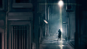 Suspended Love, love, couple, artist, artwork, digital-art, deviantart HD wallpaper