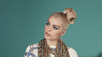 Bebe Rexha, makeup, blonde HD wallpaper