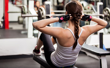 Workout in the gym, Brunette in action, , Fitness motivation HD wallpaper