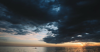 Sunset, Gulf of Fonseca HD wallpaper