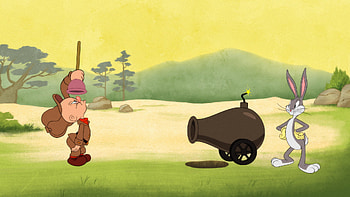 Elmer Fudd and Bugs Bunny, Looney Tunes Characters HD wallpaper