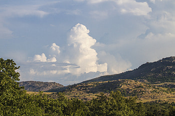 Nature, Sky, Clouds, Hills, Slope HD wallpaper