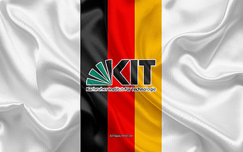 Karlsruhe Institute of Technology Emblem, German Flag, Karlsruhe Institute of Technology logo, Karlsruhe, Germany, Karlsruhe Institute of Technology HD wallpaper
