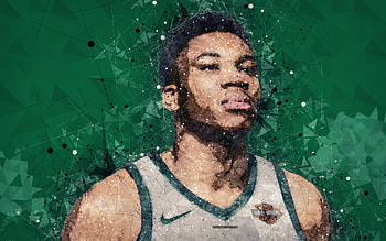 Giannis Antetokounmpo, NBA, art, milwaukee bucks, Giannis, Basketball, greek freak, Greek HD wallpaper