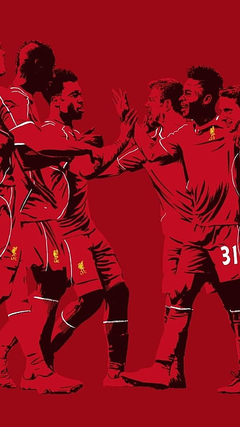 Liverpool, Red Theme, Painting HD phone wallpaper