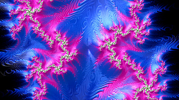 Trippy Psychedelic Fractal, colorful, colors, blue, Abstract, fractal, abstract blue HD wallpaper