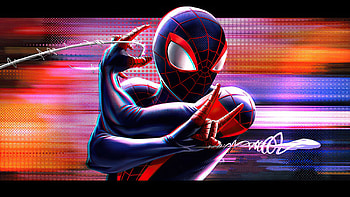 Spider Man Miles Web Shooter, spiderman, superheroes, artwork, artist HD wallpaper