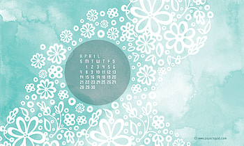 Here is April's calendar, which you can here. HD wallpaper