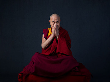 Dalai Lama, Celeb spiritual leader, Peace advocate, Music album HD wallpaper