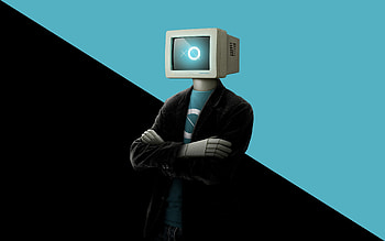 Computer Person, computer HD wallpaper