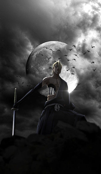 Bleach, cloud, sky, bankai, moon HD phone wallpaper
