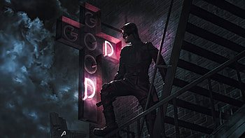The Dark Avenger, daredevil, superheroes, artwork, artist, digital-art HD wallpaper