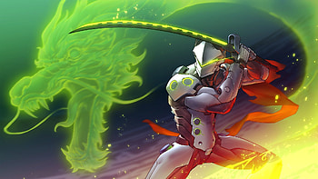 Genji, Overwatch , Swift and lethal, Cybernetic warrior HD wallpaper