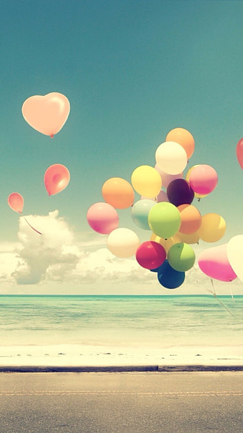 Happy Birtay, Baloons HD phone wallpaper
