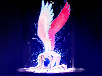 Anime, Angels HD wallpaper