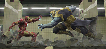 Thanos Vs Iron Man Avengers Infinity War, thanos, iron-man, avengers-infinity-war, artwork, digital-art, superheroes HD wallpaper