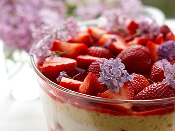 Food, Strawberry, Desert, Berry HD wallpaper