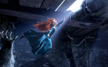 Pixar's Brave movie, Highland princess, Epic fantasy, Brave Merida HD wallpaper