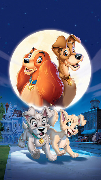 Lady and the Tramp, Animated film, , Backgrounds HD phone wallpaper