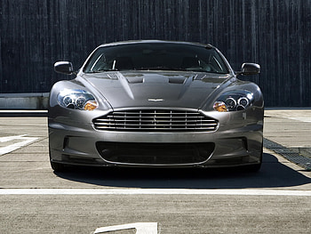 Auto, Aston Martin, Cars, Front View, Grey, Dbs, 2009 HD wallpaper