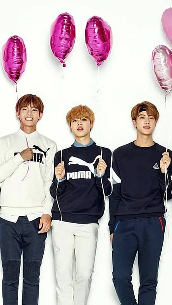 Bts Group , Heart Balloon HD phone wallpaper