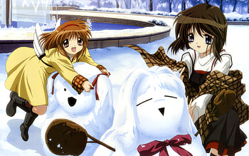 Kanon, anime girl, awesome, anime, art, beautiful, artistic HD wallpaper