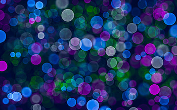 Bokeh, colorful, circles, abstract HD wallpaper