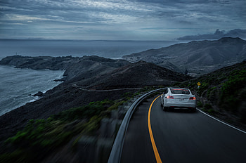 Night, Cars, Turn, Tesla, P85D, Ss Customs HD wallpaper
