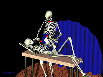 Musically Reclined Skeletons, cool, musically-reclined-skeletons HD wallpaper