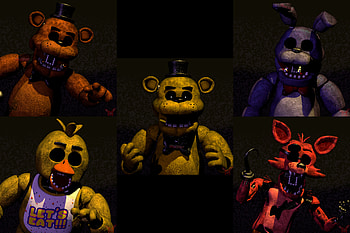 Freddy (Five Nights at Freddy's), Golden Freddy (Five Nights At Freddy's), video game, Freddy Fazbear's Pizza, Five Nights at Freddy's HD wallpaper