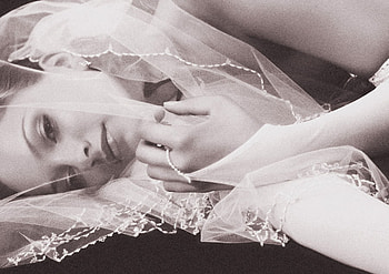 BRIDE, wedding, graphy, portrait, veil, bw, woman, beauty HD wallpaper